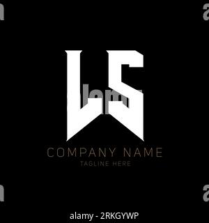 Logo lettre LS. Lettres initiales icône du logo LS Gaming pour les entreprises technologiques. Modèle de conception de logo minimal de lettre Tech LS. Lettre LS V Illustration de Vecteur