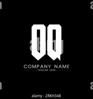 Conception de logo de lettre OQ. Lettres initiales icône du logo OQ gaming pour les entreprises technologiques. Tech letter OQ modèle de conception de logo minimal. Design lettre OQ v Illustration de Vecteur