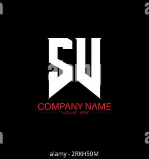 Logo SV Letter Design. Lettres initiales icône du logo SV gaming pour les entreprises technologiques. Modèle de conception de logo minimal SV lettre Tech. Lettre SV design v Illustration de Vecteur