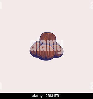 Vector oranges esquisse colorée dessinée à la main. Modèle de conception de gravure botanique vintage d'agrumes isolé. Fruits tropicaux. Thème du mode de vie sain. Rétro Illustration de Vecteur