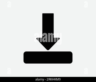 Icône de téléchargement Téléchargement chargement chargement serveur données de stockage Archive flèche bouton ordinateur Noir forme vecteur Clipart Graphic Artwork Sign Symbol Illustration Illustration de Vecteur