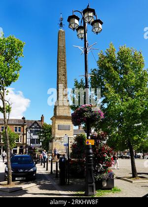 L'obélisque sur la place du marché à Ripon North Yorkshire Angleterre Banque D'Images