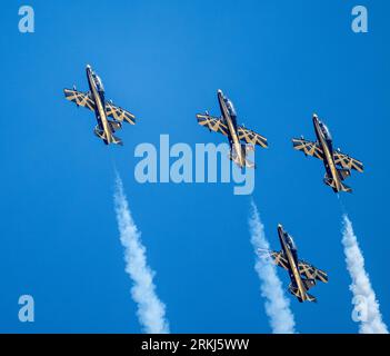 Fursan Al Emirat Display Team au Royal International Air Tattoo 2023 Banque D'Images