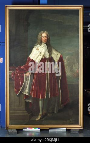 Amiral de la flotte George Byng, 1663-1733, 1e vicomte Torrington 1734 par Jeremiah Davison Banque D'Images