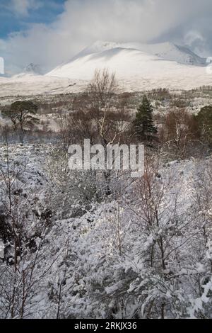 Conditions hivernales à Torridon, West Highlands of Scotland, Royaume-Uni Banque D'Images