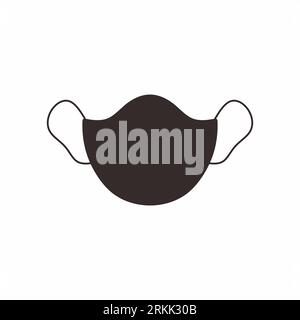 Masque de sécurité pour ingénieur dans le style d'élément plat isolé sur fond blanc Illustration de Vecteur