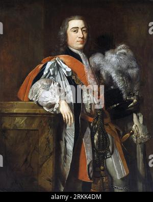 Portrait de Willem IV, prince d'Oranje-Nassau (1711-1751) 1737 par Herman van der Mijn Banque D'Images