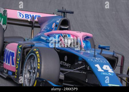 ZANDVOORT, PAYS-BAS - AOÛT 25 : Jack Doohan (pilote de l'Alpine Academy) d'Invicta Virtuosi Racing Formula 2 essais libres pendant la Formule 1 à C. Banque D'Images