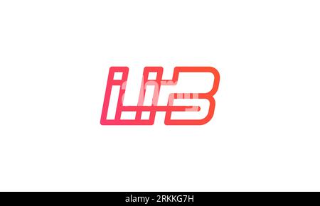 Lettre créative UB logo . Lettre UB initiales logo design . design de logo propre et moderne Illustration de Vecteur