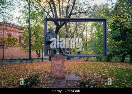 Monument Jan Matejko - Cracovie, Pologne Banque D'Images