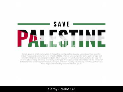 Enregistrer Palestine illustration vectorielle arrière-plan. Vous n'avez pas besoin d'être musulman pour défendre la Palestine, vous avez juste besoin d'être humain. Priez pour la Palestine po Illustration de Vecteur