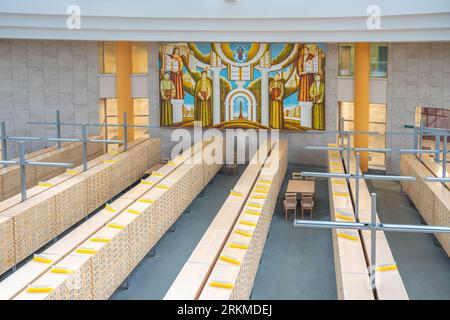 Intérieur de la Bibliothèque nationale de Biélorussie - Minsk, Biélorussie Banque D'Images