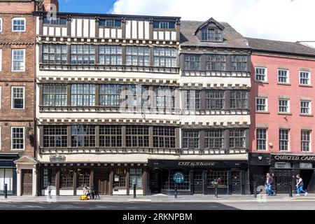 Maison de marchand historique à pans de bois, Sandhill, Newcastle upon Tyne, Tyne and Wear, Angleterre, Royaume-Uni Banque D'Images