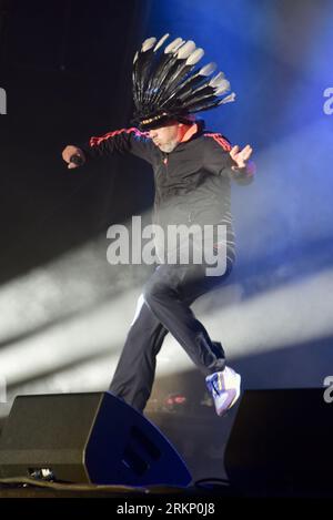 Victorious Festival, Portsmouth/Southsea, 25 août 2023, Jamiroquai en tête d'affiche vendredi soir au Victorious Festival, Southsea, crédit : Graham Tarrant/Alamy Live News Banque D'Images