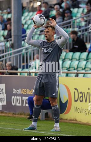 Armco Arena, Solihull, Royaume-Uni, le 25 août 2023, lors du match de la Ligue nationale Vanarama entre Solihull Moors FC et FC Halifax Town qui s'est tenu à Solihull Moors Armco Arena crédit : Nick Phipps/Alamy Live News Banque D'Images