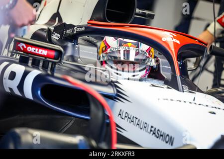 Zandvoort, pays Bas. 26 août 2023. LAWSON Liam (nzl), Scuderia AlphaTauri AT04, portrait lors du Grand Prix de Formule 1 Heineken 2023, 13e manche du Championnat du monde de Formule 1 2023 du 25 au 28 août 2023 sur le circuit de Zandvoort, à Zandvoort, pays-Bas - photo Florent Gooden/DPPI crédit : DPPI Media/Alamy Live News Banque D'Images