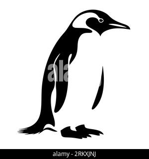 icône de pingouins illustration vectorielle de symbole de signe isolé - icônes vectorielles de style noir de haute qualité Illustration de Vecteur