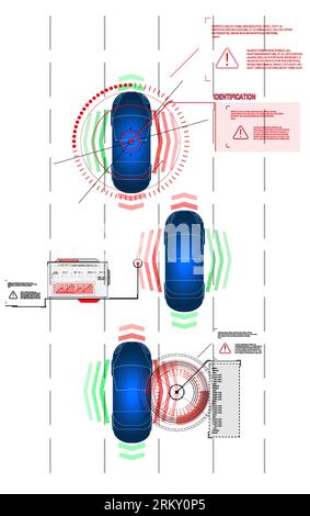 Vecteur de concept de technologie de numérisation d'empreintes digitales Illustration de Vecteur