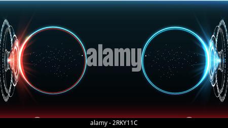 Collection d'affiches abstraites modernes. Dans le style acide. Éléments de design rétro futuriste, grille de perspective, tunnel, cercle. Cyberp rétro noir et blanc Illustration de Vecteur