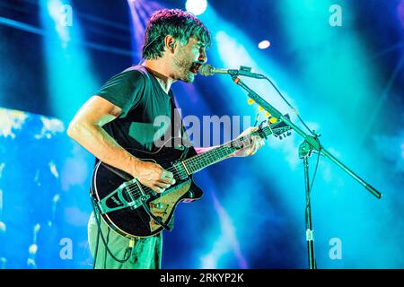 Italie 25 août 2023 Bud Spencer Blues explosion en direct à Bergamo NXT Station © Andrea Ripamonti / Alamy Banque D'Images