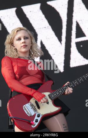 Portsmouth, Royaume-Uni. 26 août 2023. Pale Waves joue en direct au Victorious Festival 2023. Cristina Massei/Alamy Live News Banque D'Images