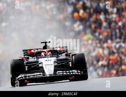 ZANDVOORT - Liam Lawson (AlphaTauri) lors des qualifications pour le Grand Prix de F1 des pays-Bas sur le circuit de Zandvoort le 26 août 2023 à Zandvoort, pays-Bas. ANP KOEN VAN WEEL Banque D'Images