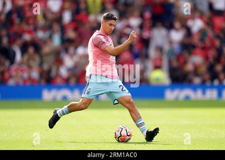 Gonzalo Montiel de Nottingham Forest lors du match de Premier League à Old Trafford, Manchester. Date de la photo : Samedi 26 août 2023. Banque D'Images