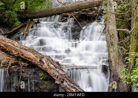 Wagner Falls à Munising au Michigan Banque D'Images