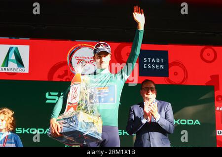 GER, Deutschland Tour, étape 3, Arnsberg - Essen. 26.08.2023. Vernon, Ethan (Soudal Quick-Step) crédit : newsNRW / Alamy Live News Banque D'Images