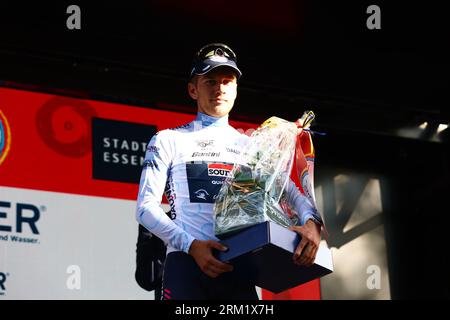 GER, Deutschland Tour, Stage 3, Arnsberg - Essen. 26.08.2023.  Van Wilder, Ilan (Soudal Quick-Step)  Credit: newsNRW / Alamy Live News Stock Photo