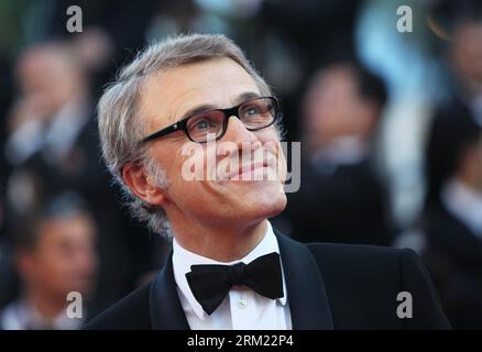 Bildnummer: 59675532  Datum: 21.05.2013  Copyright: imago/Xinhua CANNES, May 21, 2012 -- Austrian actor and member of the Feature Film Jury Christoph Waltz arrives for the screening of the American film Behind the Candelabra presented in Competition at the 66th edition of the Cannes Film Festival in Cannes, southern France, May 21, 2013. (Xinhua/Gao Jing) (dzl) FRANCE-CANNES-FILM FESTIVAL-BEHIND THE CANDELABRA -PREMIERE PUBLICATIONxNOTxINxCHN Entertainment Film 66 Internationale Filmfestspiele Cannes People premiumd x0x xkg 2013 quer Aufmacher     59675532 Date 21 05 2013 Copyright Imago XINHU Stock Photo