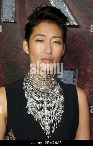 Londres, Royaume-Uni. 27 novembre 2018. Jihae assiste à la première mondiale de « Mortal Engines » au Cineworld Leicester Square à Londres. (Photo Fred Duval/SOPA Images/Sipa USA) crédit : SIPA USA/Alamy Live News Banque D'Images