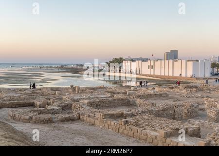 Forteresse de Tylos, ruines du fort de Tylos, musée du fort de Bahreïn, QAl'at al-Bahrain - fort de Bahreïn, forteresse d'Al Qala, Bahreïn Banque D'Images