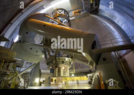 The 200-inch Hale Telescope at the Palomar Observatory, San Diego County, California, USA. NASA/Caltech/Palomar Observatory Stock Photo