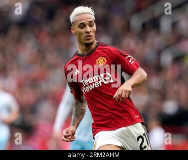 MANCHESTER, ROYAUME-UNI. 26 août 2023. Antony de Manchester United lors du match de Premier League à OLD TRAFFORD, MANCHESTER. Le crédit photo devrait se lire : Andrew Yates/Sportimage crédit : Sportimage Ltd/Alamy Live News Banque D'Images