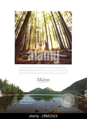 Magazine 'Conde Nast Traveler' juillet/août 2023 publication publicitaire, États-Unis Banque D'Images