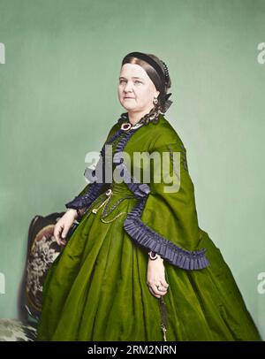 Mary Todd Lincoln circa 1860-70. Banque D'Images