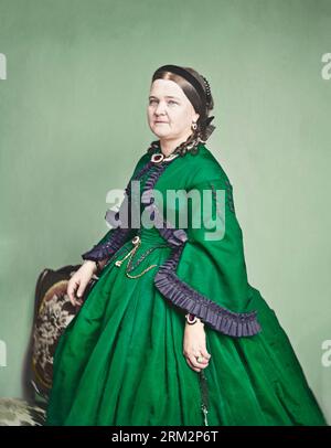 Mary Todd Lincoln circa 1860-70. Banque D'Images