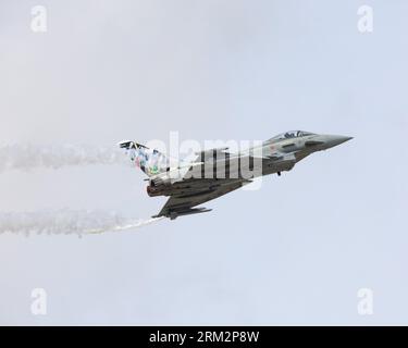 Un Eurofighter Typhoon italien au Royal International Air Tattoo de 2023 Banque D'Images