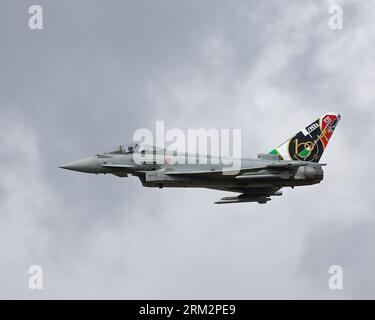 Un Eurofighter Typhoon italien au Royal International Air Tattoo de 2023 Banque D'Images