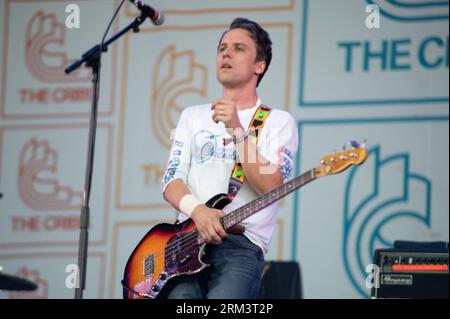 Portsmouth, Royaume-Uni. 26 août 2023. Les Cribs jouent en direct au Victorious Festival 2023. Cristina Massei/Alamy Live News Banque D'Images