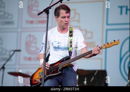 Portsmouth, Royaume-Uni. 26 août 2023. Les Cribs jouent en direct au Victorious Festival 2023. Cristina Massei/Alamy Live News Banque D'Images