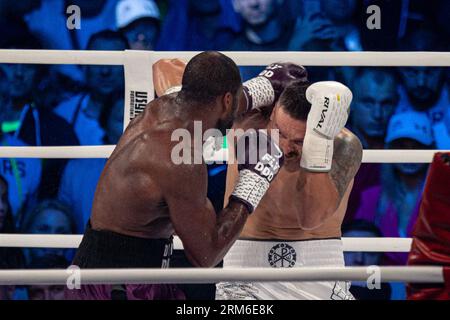 Wroclaw, Pologne. 26 août 2023. Combat poids lourds entre Oleksandr Usyk et Daniel Dubois au Stadion Wroclaw le 26 août 2023 à Wroclaw, Pologne.(photo de Pawel Andrachiewicz/PressFocus/Sipa USA) crédit : SIPA USA/Alamy Live News Banque D'Images