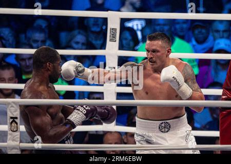 Wroclaw, Pologne. 26 août 2023. Combat poids lourds entre Oleksandr Usyk et Daniel Dubois au Stadion Wroclaw le 26 août 2023 à Wroclaw, Pologne.(photo de Pawel Andrachiewicz/PressFocus/Sipa USA) crédit : SIPA USA/Alamy Live News Banque D'Images