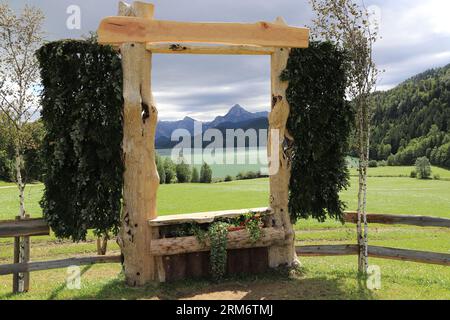 un point de vue dans le allgäu près de füssen Banque D'Images