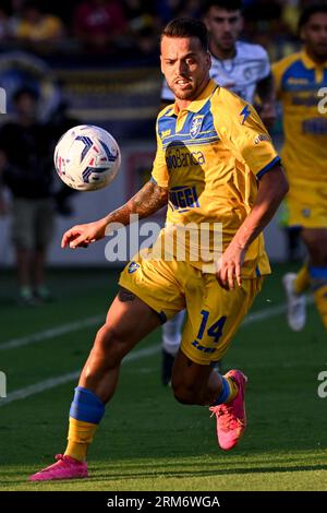 Francesco Gelli de Frosinone en action lors du match de football Serie A entre Frosinone Calcio et Atalanta BC au stade Benito Stirpe de Frosinon Banque D'Images