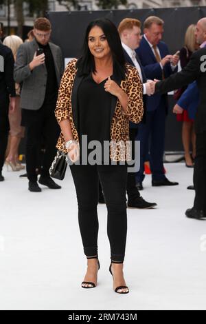 Scarlett Moffatt assiste à la première mondiale de King of Thieves au vue West End à Londres. Banque D'Images