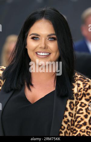 Londres, Royaume-Uni. 12 septembre 2018. Scarlett Moffatt assiste à la première mondiale de King of Thieves au vue West End à Londres. (Photo Fred Duval/SOPA Images/Sipa USA) crédit : SIPA USA/Alamy Live News Banque D'Images