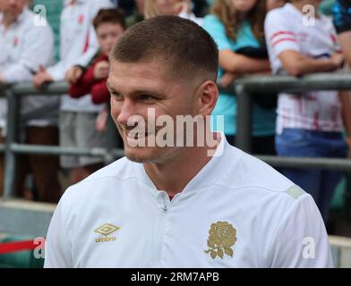 Owen Farrell de l'Angleterre lors du match international entre l'Angleterre et les Fidji au Twickenham Stadium, Londres le 26 août 2023 Banque D'Images