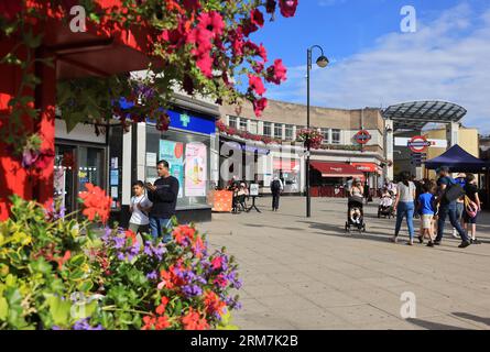 Station de métro Uxbridge, la fin de la ligne pour les lignes Metropolitan et Piccadilly, dans le Borough of Hillingdon, NW London, UK Banque D'Images